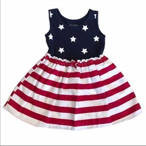 The Childrens Place Patriotic American Flag Dress
